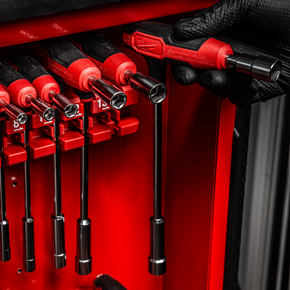 7 PC Nut Driver with Comfort Grip Set with Rack, , hi-res